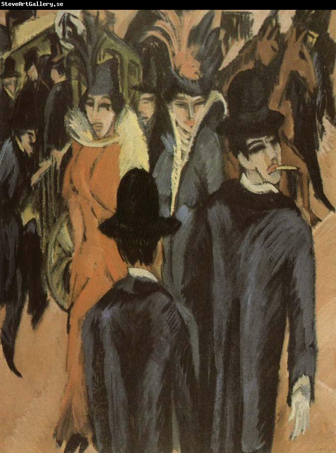 Ernst Ludwig Kirchner Berlin street scene